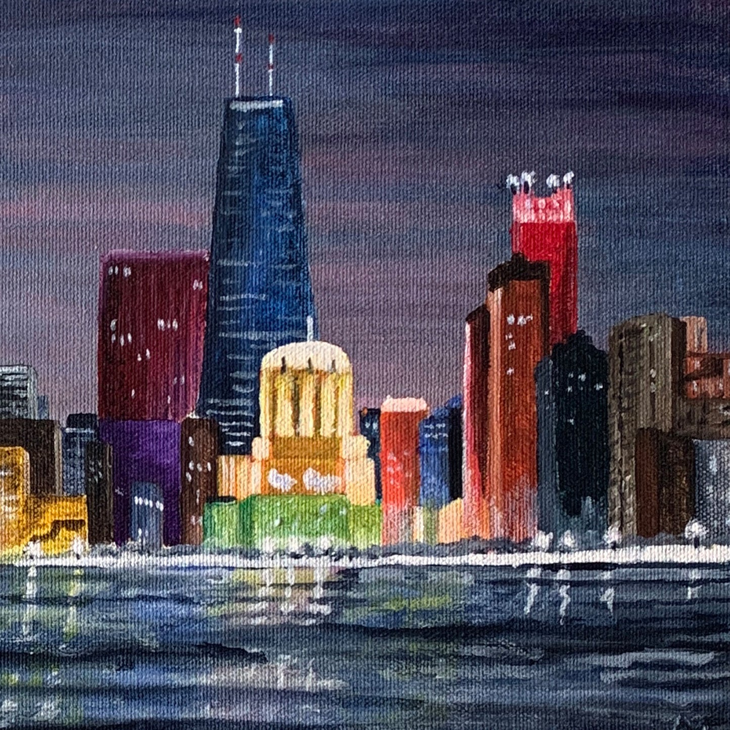 Chicago Skyline Original Art