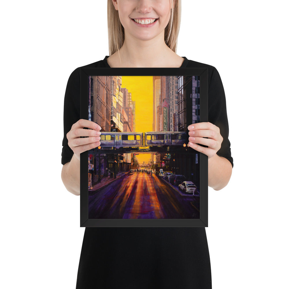 Chicagohenge Framed Print