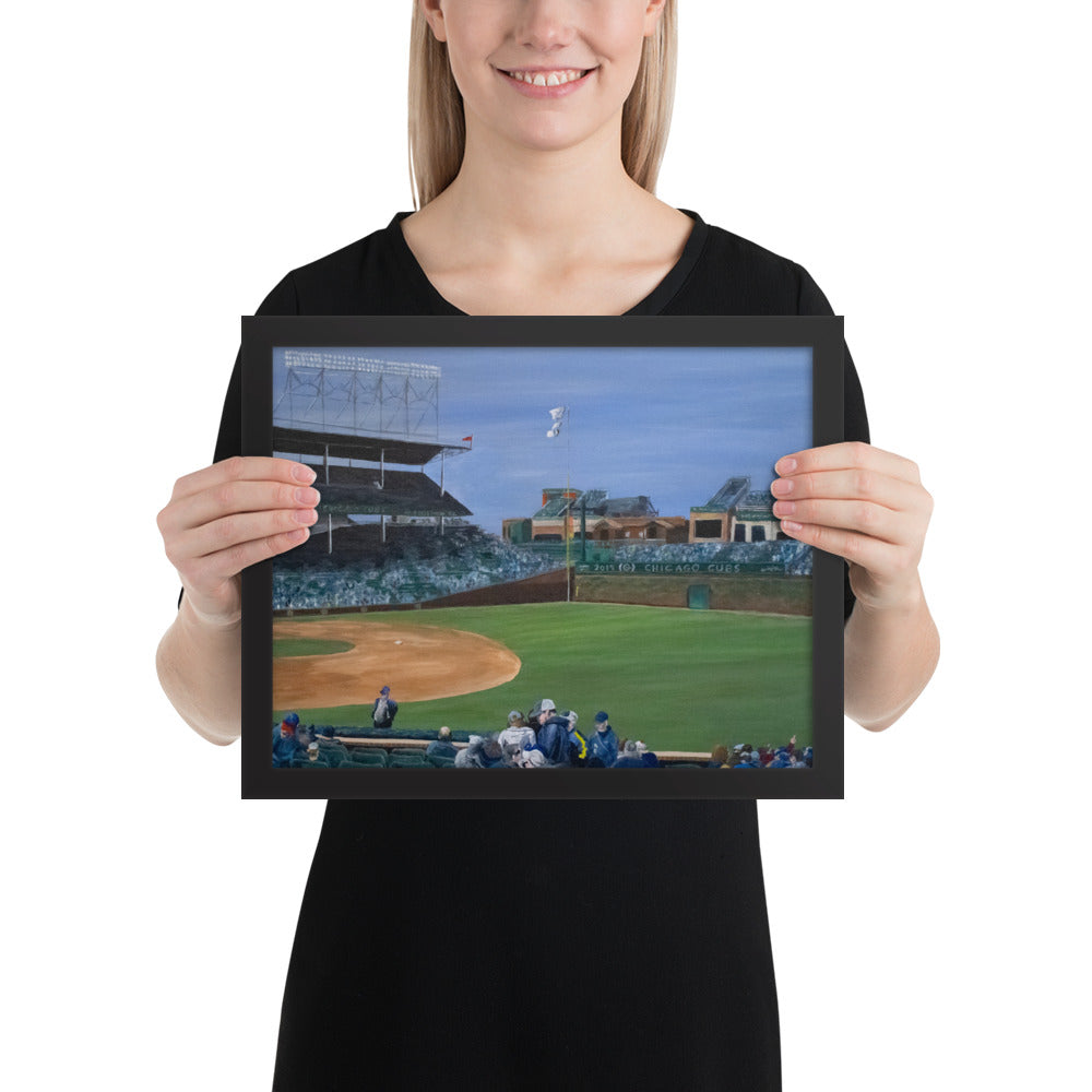 Spring Day at Wrigley Framed Print