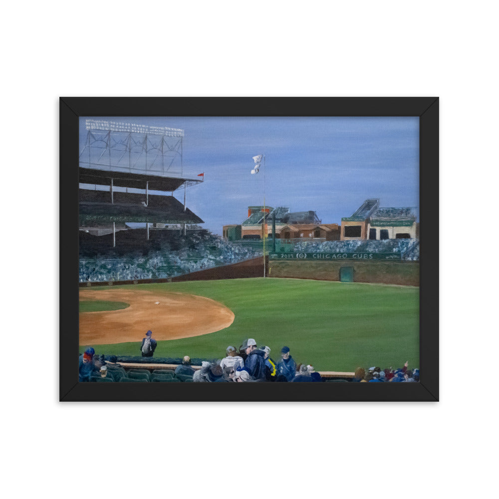 Spring Day at Wrigley Framed Print