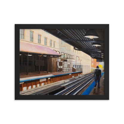 Quincy Station Framed Print