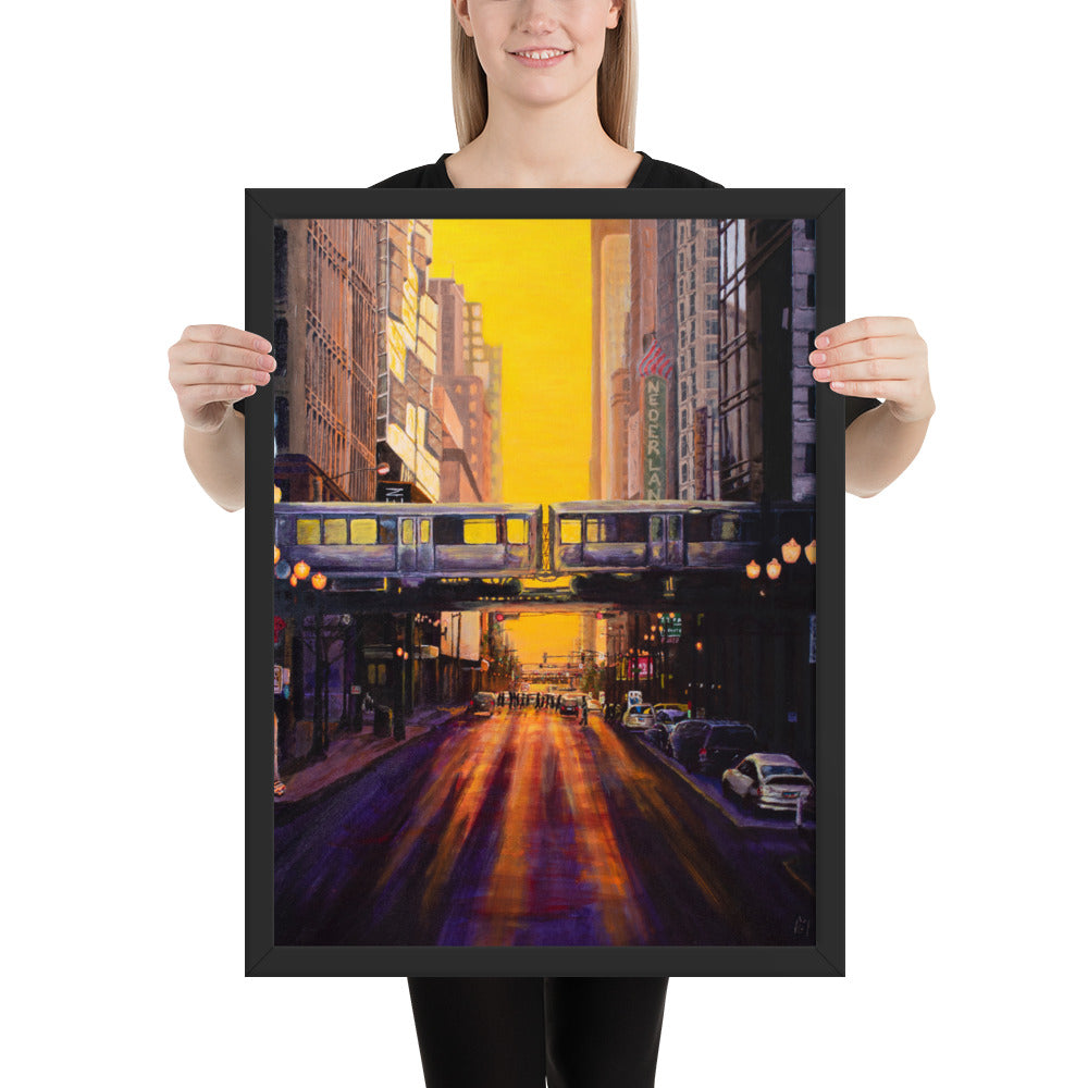 Chicagohenge Framed Print