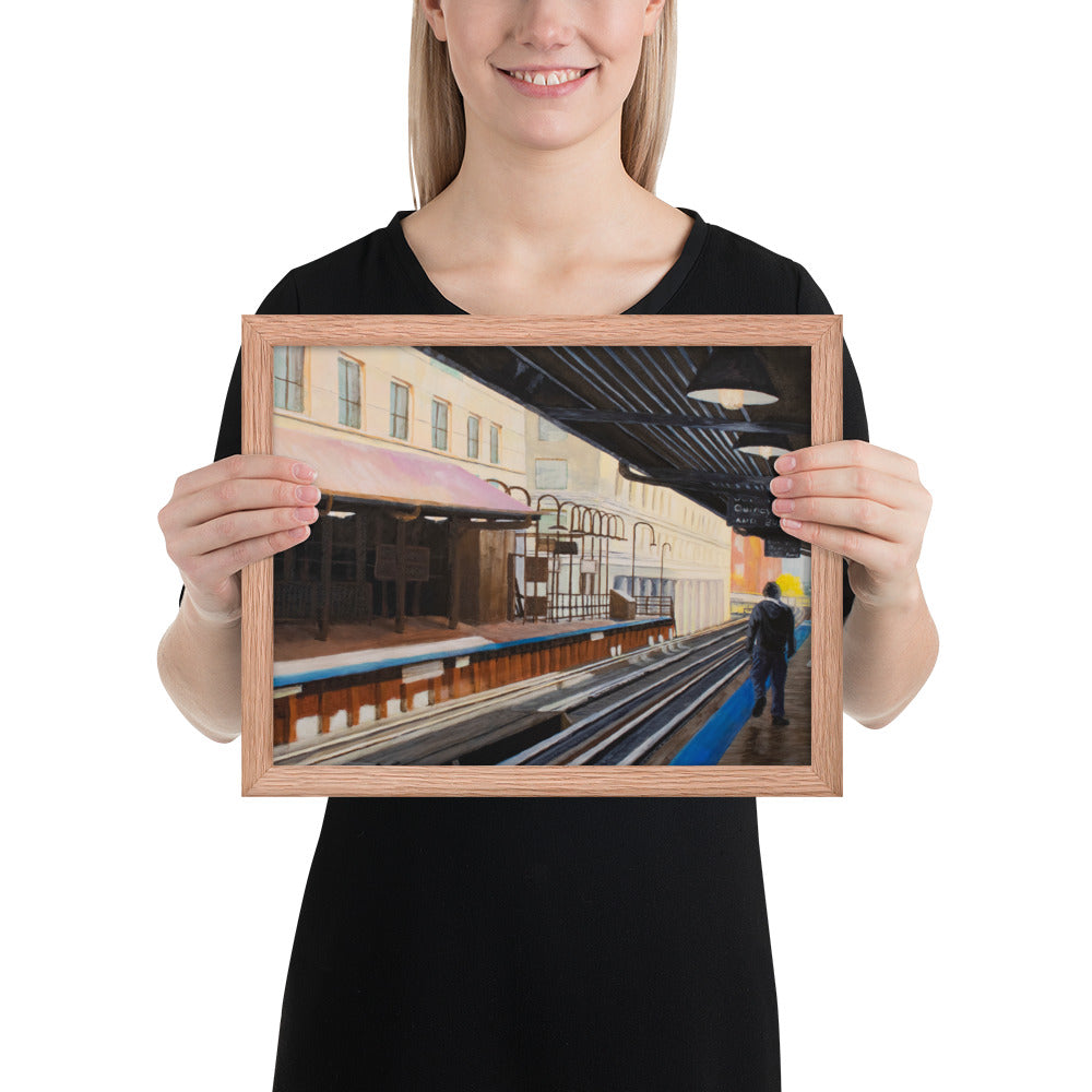 Quincy Station Framed Print