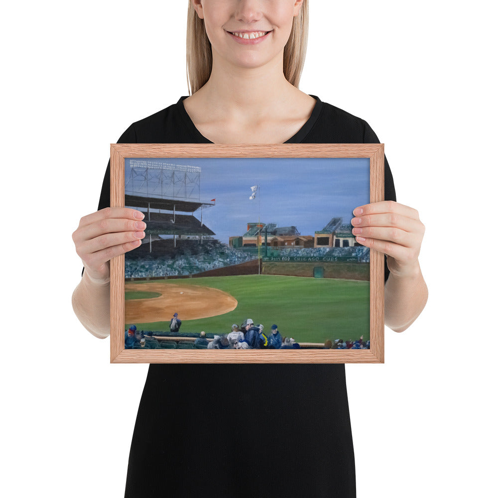 Spring Day at Wrigley Framed Print