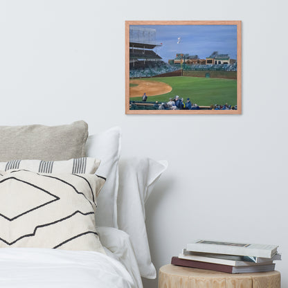 Spring Day at Wrigley Framed Print