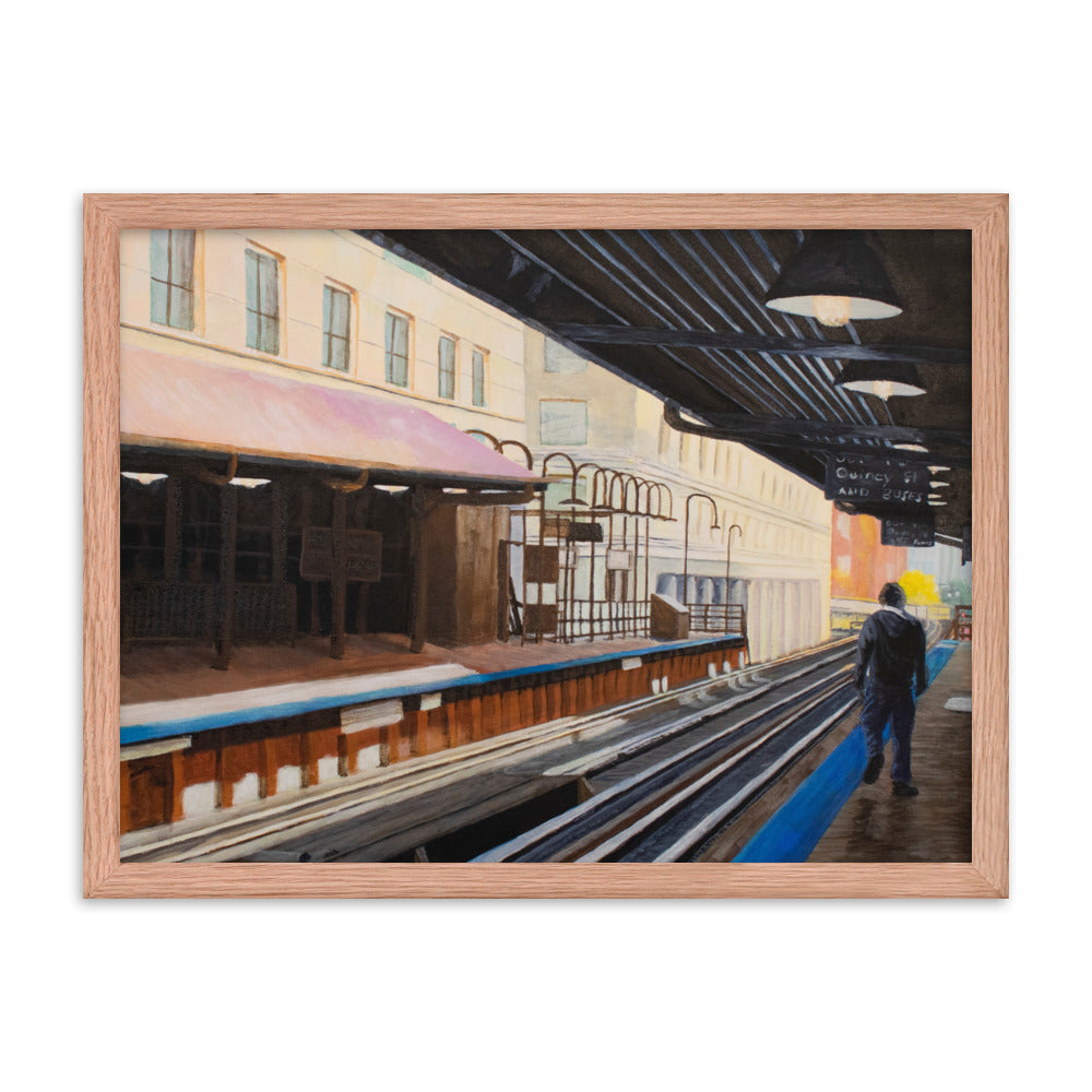 Quincy Station Framed Print