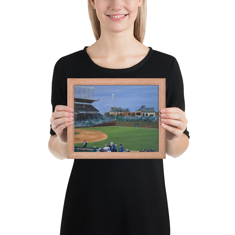 Spring Day at Wrigley Framed Print